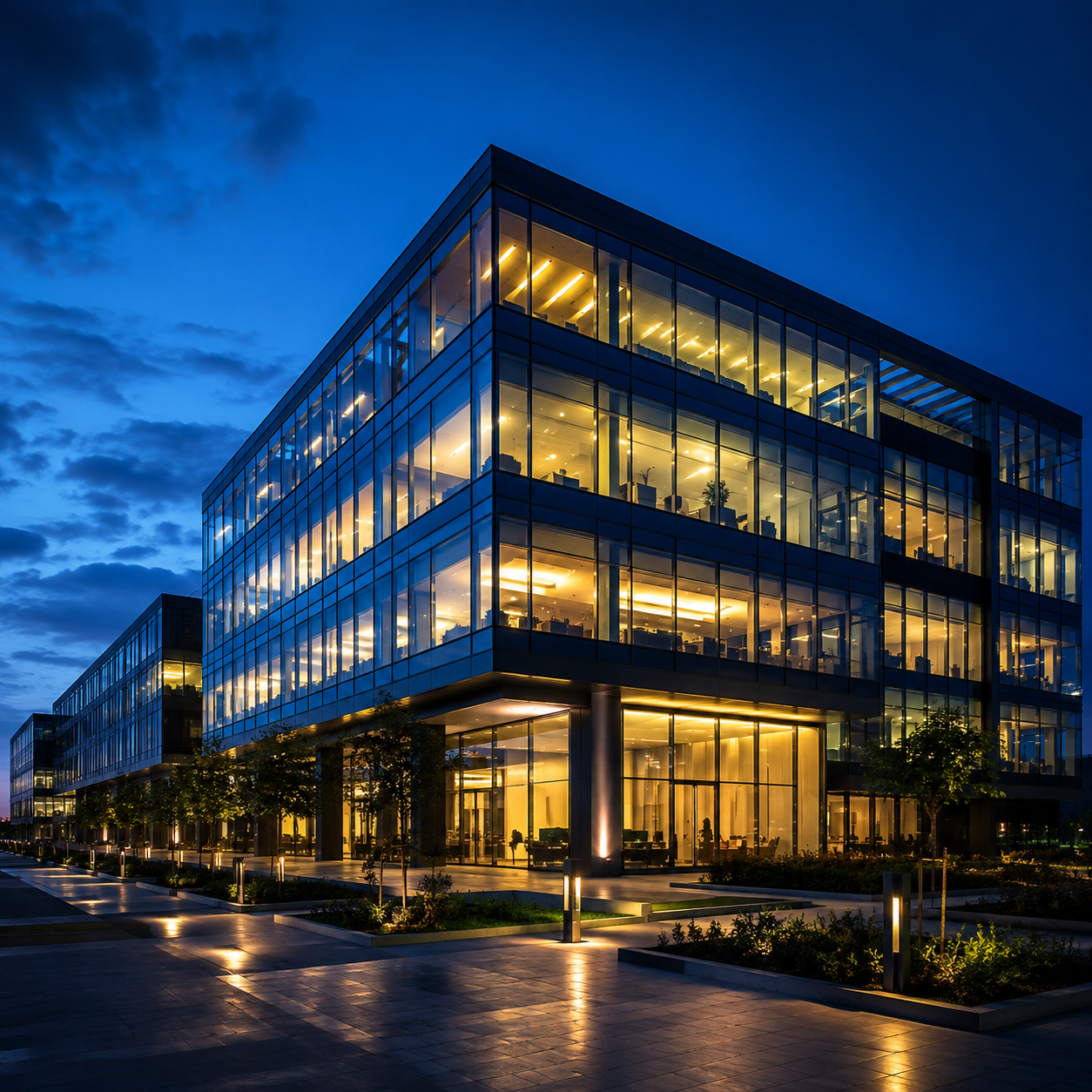 Commercial real estate building
